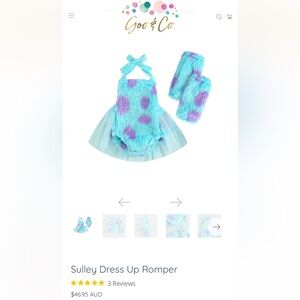 Boutique Sulley Costume 2T